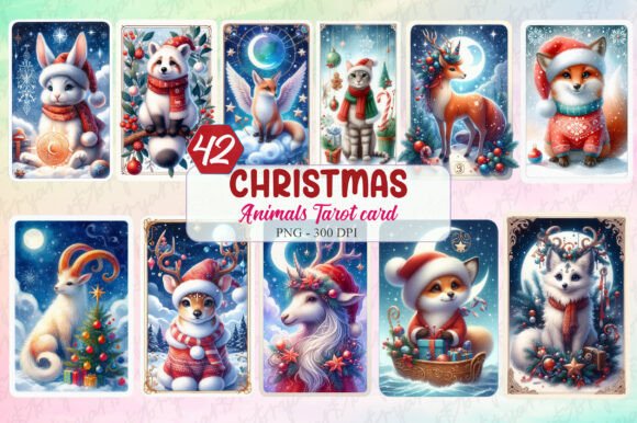 Christmas Animals Tarot Clipart: Illustrations Review