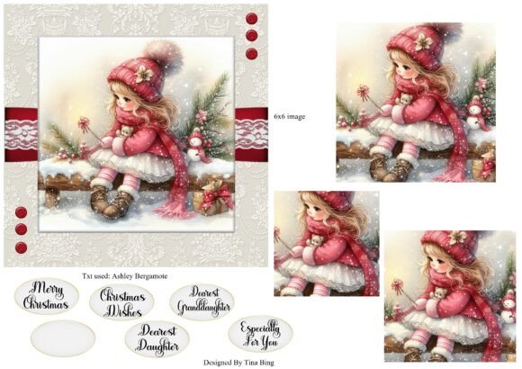 Christmas Girl in the Snow Illustrations Review
