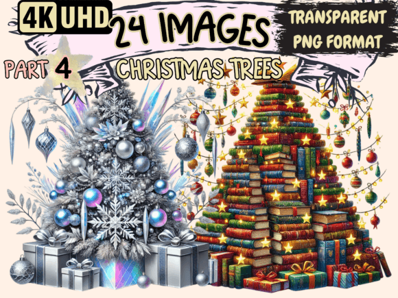 Christmas Trees Clipart P4: Illustrations Review
