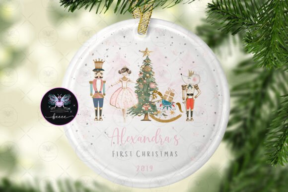 First Christmas Ornament Nutcracker Illustrations Review