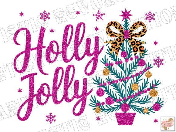 Glitter Christmas Holly Jolly Tree Png: A Brand Designer’s Review