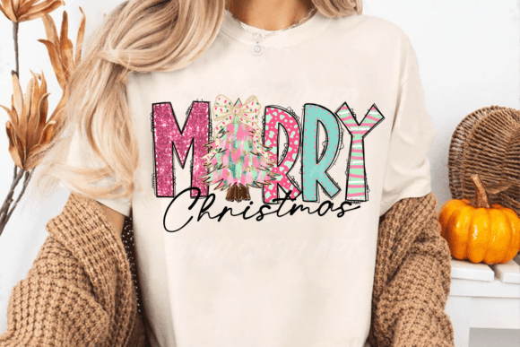 Merry Christmas Brushstroke Sublimation Illustrations