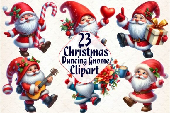 Review: Christmas Break Dancing Gnomes Clipart for Embroidery