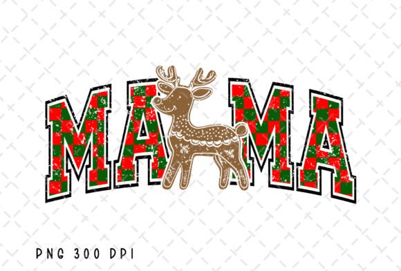 Review: Christmas Mama Checkered Reindeer PNG for Embroidery