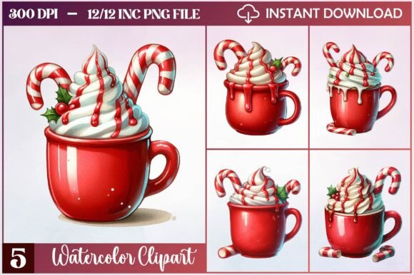 Review: Christmas Mug with Cream Clipart for Embroidery