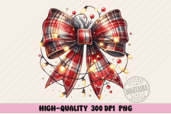 Review: Christmas Plaid Coquette Ribbon Bow PNG