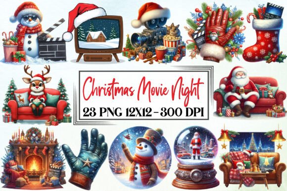Reviewing Christmas Movie Night Sublimation Illustrations