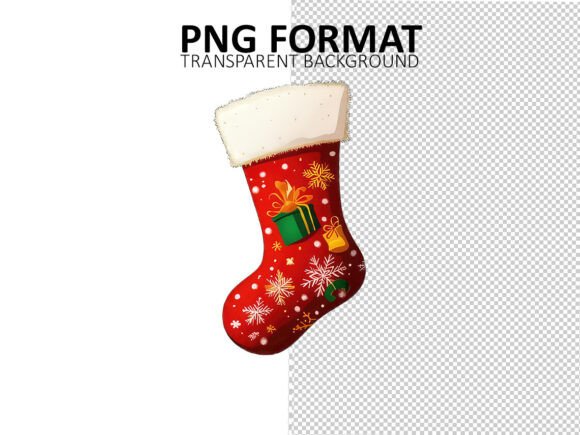 Reviewing Christmas Stockings Clipart Illustrations