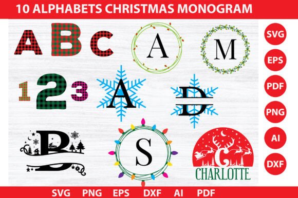 Reviewing the Christmas Alphabet Monogram Mega Bundle