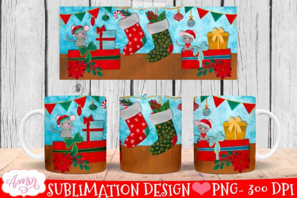 Reviewing the Christmas Stocking Mug Wrap PNG