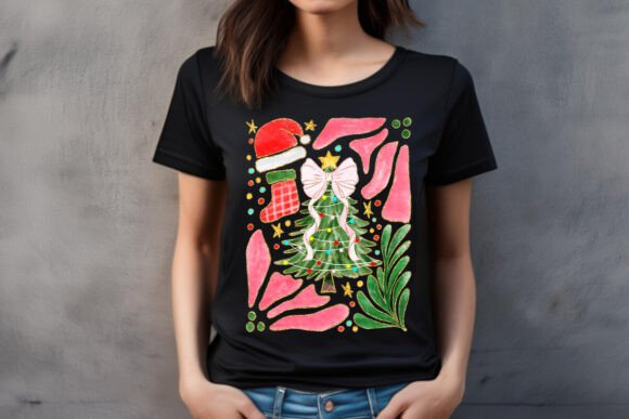 Reviewing the Christmas Tree Watercolor Hand Drawn PNG for Stitching